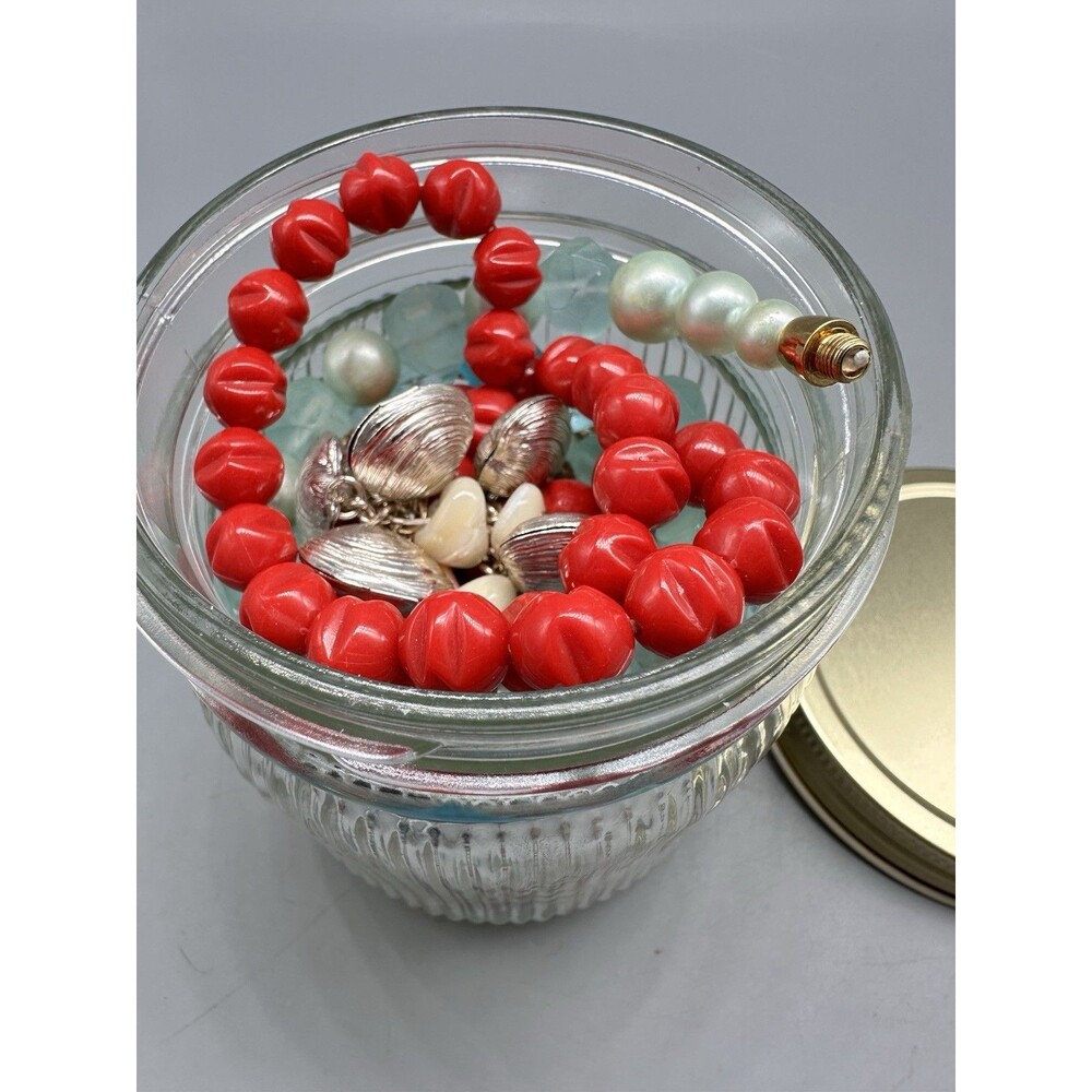 Mystery Jewelry Jar Vintage Plastic Jewelry